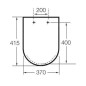 Roca Inspira - Abattant WC, SlowClose, blanc A80152C00B