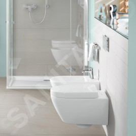 Villeroy & Boch Subway 2.0 - Abattant WC avec couvercle, blanc alpin 9M68Q101