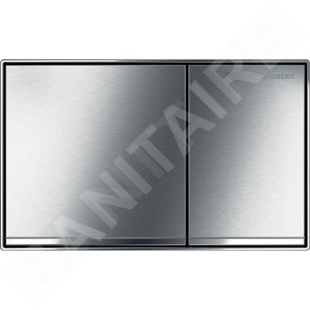 Geberit Sigma60 - Plaque de déclenchement Sigma60, à fleur de paroi, chrome brossé 115.640.GH.1