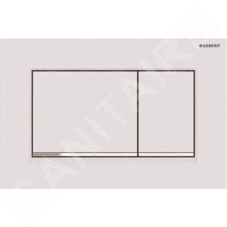 Geberit Sigma30 - Plaque de déclenchement Sigma30, blanc mat/chrome 115.883.JT.1