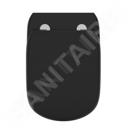 Ideal Standard Tesi - WC suspendu avec abattant softclose, RimLS+, noir soyeux T5361V3