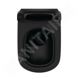 Ideal Standard Tesi - WC suspendu avec abattant softclose, RimLS+, noir soyeux T5361V3