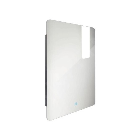 Nimco Miroirs - Miroir avec éclairage LED, 600x800 mm, capteur tactile, aluminium ZP 25002V