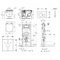 Geberit Duofix - Set de bâti-support, WC suspendu Rimless + abattant SoftClose Ideal Standard Tesi, plaque de déclenchement Geberit Duofix - Set de bâti-support, WC suspendu Rimless + abattant SoftClose Ideal Standard Tesi, plaque de déclenchement