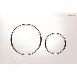 Geberit Duofix - Set de bâti-support, WC suspendu Rimless + abattant SoftClose Ideal Standard Tesi, plaque de déclenchement