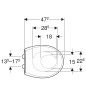 Geberit Selnova - Abattant de WC enfant, duroplast, Softclose, blanc 500.339.01.1