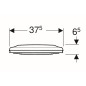 Geberit Selnova - Abattant de WC enfant, duroplast, Softclose, blanc 500.339.01.1