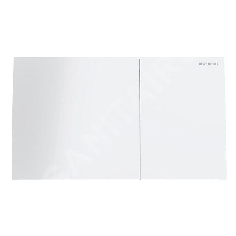 Geberit Sigma70 - Plaque de déclenchement, verre / blanc 115.622.SI.1