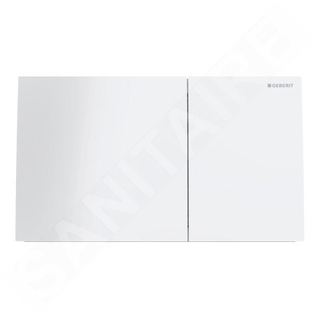 Geberit Sigma70 - Plaque de déclenchement, verre / blanc 115.622.SI.1