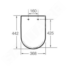 Roca Inspira - Abattant WC, SlowClose, blanc A80152200B