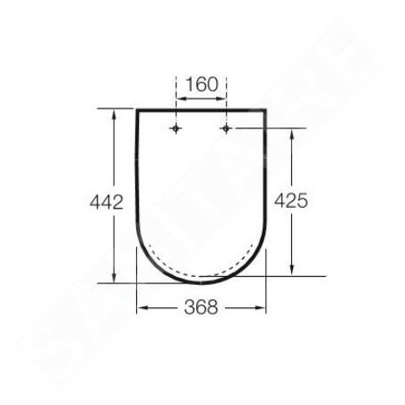 Roca Inspira - Abattant WC, SlowClose, blanc A80152200B