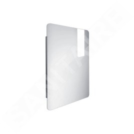 Nimco Miroirs - Miroir avec éclairage LED, 600x800 mm, aluminium ZP 25002