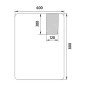 Nimco Miroirs - Miroir avec éclairage LED, 600x800 mm, aluminium ZP 25002 Nimco Miroirs - Miroir avec éclairage LED, 600x800 mm, aluminium ZP 25002