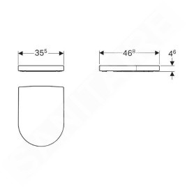 Geberit iCon - Abattant WC, duroplast, SoftClose, blanc 500.670.01.1
