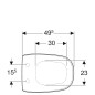 Geberit Citterio - Abattant avec softclose, blanc 500.540.01.1