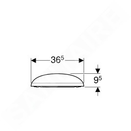 Geberit Citterio - Abattant avec softclose, blanc 500.540.01.1
