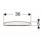 Geberit Selnova - Abattant WC, duroplast, blanc 500.331.01.1