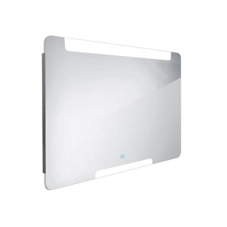 Nimco Miroirs - Miroir avec éclairage LED, 1000x700 mm, capteur tactile, aluminium ZP 22004V
