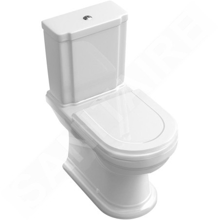 Villeroy & Boch Hommage - Cuvette à poser, 370 mm x 725 mm, avec CeramicPlus, blanc 666210R1