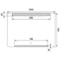 Nimco Miroirs - Miroir avec éclairage LED, 1000x700 mm, capteur tactile, aluminium ZP 22004V Nimco Miroirs - Miroir avec éclairage LED, 1000x700 mm, capteur tactile, aluminium ZP 22004V