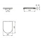 Ideal Standard Blend - Abattant WC, softclose, blanc T376001