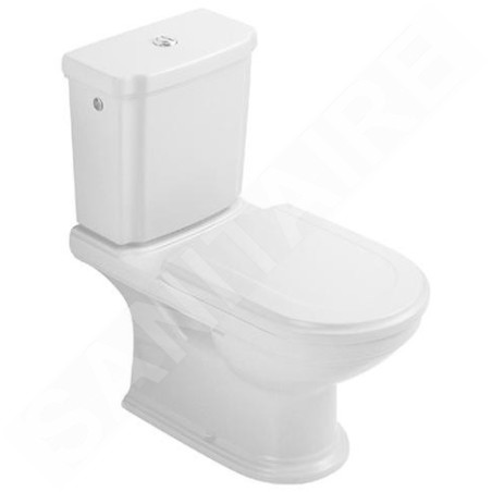 Villeroy & Boch Hommage - réservoir de chasse d’eau, avec CeramicPlus, blanc - réservoir, chromé 772111R1
