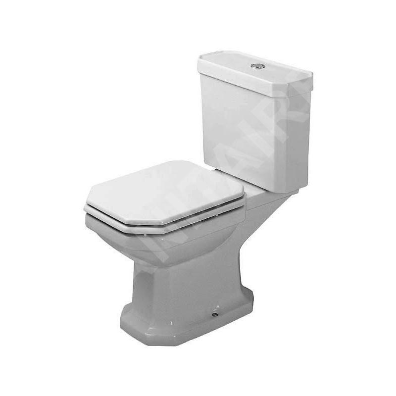Duravit 1930 - Cuvette à poser, 355 mm x 390 mm x 665 mm, blanc - cuvette, sortie horizontale, avec WonderGliss 02270900001