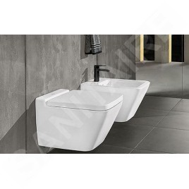 Villeroy & Boch Finion - abattant WC avec couvercle, blanc alpin 9M88S1R1