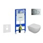 Geberit Duofix - Set de bâti-support, cuvette Oudee et abattant softclose, plaque de déclenchement Sigma01, chrome brillant Geberit Duofix - Set de bâti-support, cuvette Oudee et abattant softclose, plaque de déclenchement Sigma01, chrome brillant