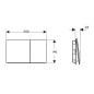 Geberit Sigma70 - Plaque de déclenchement, easy to clean, blanc mat 115.622.JT.1