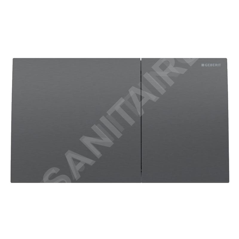 Geberit Sigma70 - Plaque de déclenchement, easy to clean, chrome noir brossé 115.622.QD.1