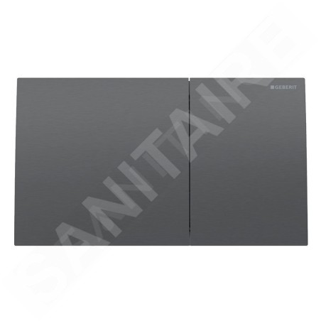 Geberit Sigma70 - Plaque de déclenchement, easy to clean, chrome noir brossé 115.622.QD.1