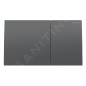 Geberit Sigma70 - Plaque de déclenchement, easy to clean, chrome noir brossé 115.622.QD.1