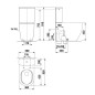 Jika Mio-N - Cuvette WC combiné, évacuation vario, sans rebord, Jika Perla, blanc H8267161000001 Jika Mio-N - Cuvette WC combiné, évacuation vario, sans rebord, Jika Perla, blanc H8267161000001