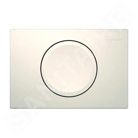Geberit Delta15 - Plaque de déclenchement, blanc alpin 115.109.11.1
