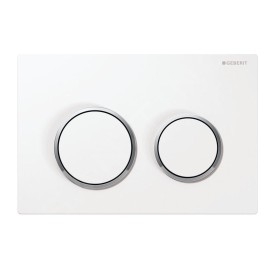 Geberit Kappa21 - Plaque de déclenchement, blanc / chrome brillant 115.240.KJ.1