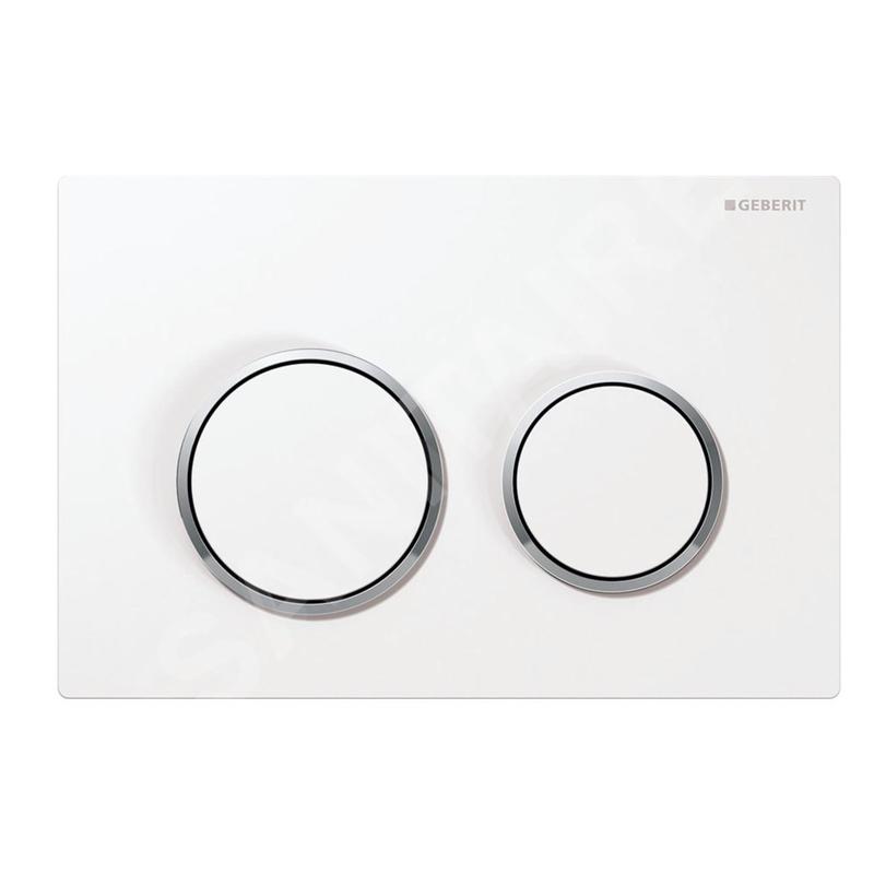 Geberit Kappa21 - Plaque de déclenchement, blanc / chrome brillant 115.240.KJ.1