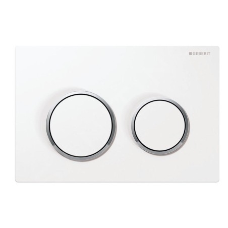 Geberit Kappa21 - Plaque de déclenchement, blanc / chrome brillant 115.240.KJ.1