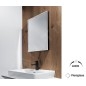 Nimco Miroirs - Miroir avec lumière LED, 800x700 mm, aluminium/noir ZPC 13003-90 Nimco Miroirs - Miroir avec lumière LED, 800x700 mm, aluminium/noir ZPC 13003-90