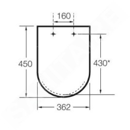 Roca Meridian - Abattant WC, blanc A8012A000B
