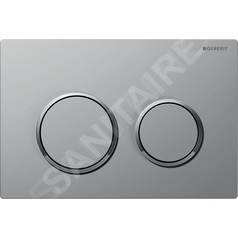 Geberit Omega20 - Plaque de déclenchement, easy to clean, chrome mat/chrome brillant 115.085.JQ.1