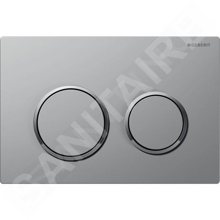 Geberit Omega20 - Plaque de déclenchement, easy to clean, chrome mat/chrome brillant 115.085.JQ.1