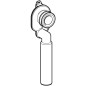 Geberit Accessoires - Siphon pour un urinoir, d 50 mm, sortie verticale, blanc alpin 152.951.11.1