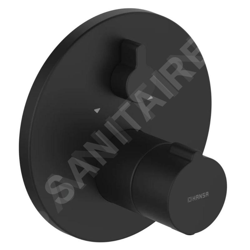 Hansa Home - Mitigeur thermostatique encastré, 2 sorties, noir mat 8862904533