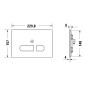 Duravit DuraSystem - Plaque de déclenchement électronique A2 pour les toilettes, verre blanc WD5003012000