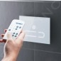 Duravit DuraSystem - Plaque de déclenchement électronique A2 pour les toilettes, verre blanc WD5003012000