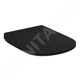 Ideal Standard Tesi - Abattant WC, SoftClose, noir soyeux T5522V3