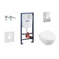 Grohe Rapid SL - Ensemble bâti-support, cuvette de toilette et siège Subway 2.0, DirectFlush, SoftClose, CeramicPlus et plaque Grohe Rapid SL - Ensemble bâti-support, cuvette de toilette et siège Subway 2.0, DirectFlush, SoftClose, CeramicPlus et plaque