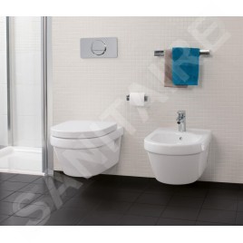 Villeroy & Boch Architectura - WC suspendu, sortie arrière, DirectFlush, AntiBac, CeramicPlus, blanc alpin 5684R0T2