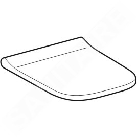 Geberit Smyle Square - Abattant WC, blanc 500.238.01.1